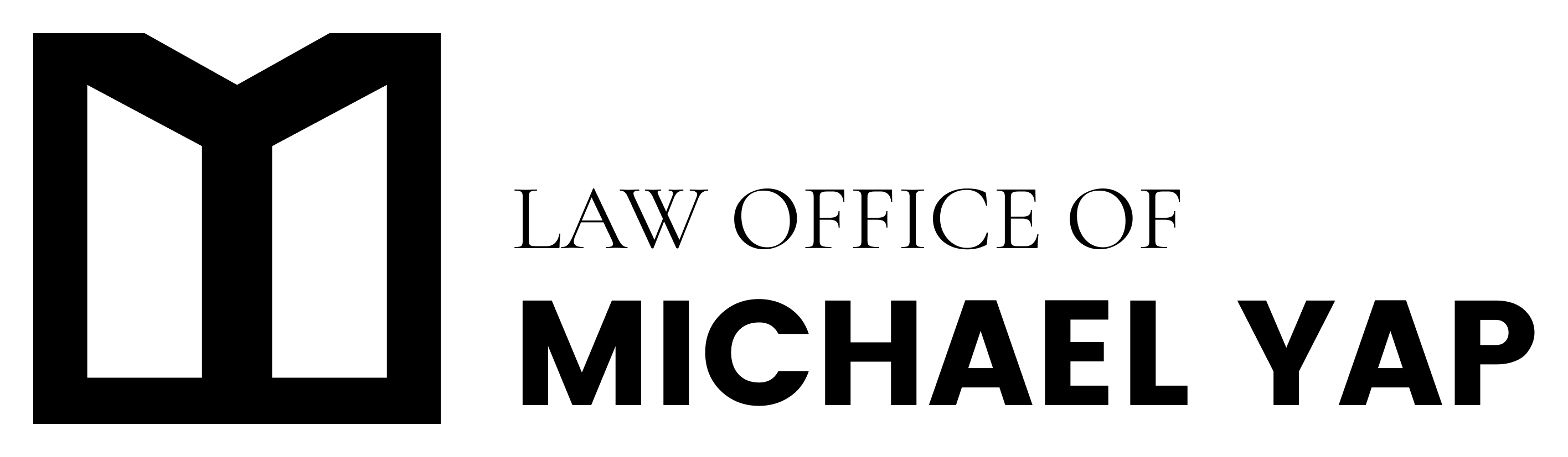 Law Office of Michael Yap logo: a bold M mark beside the firm’s name
